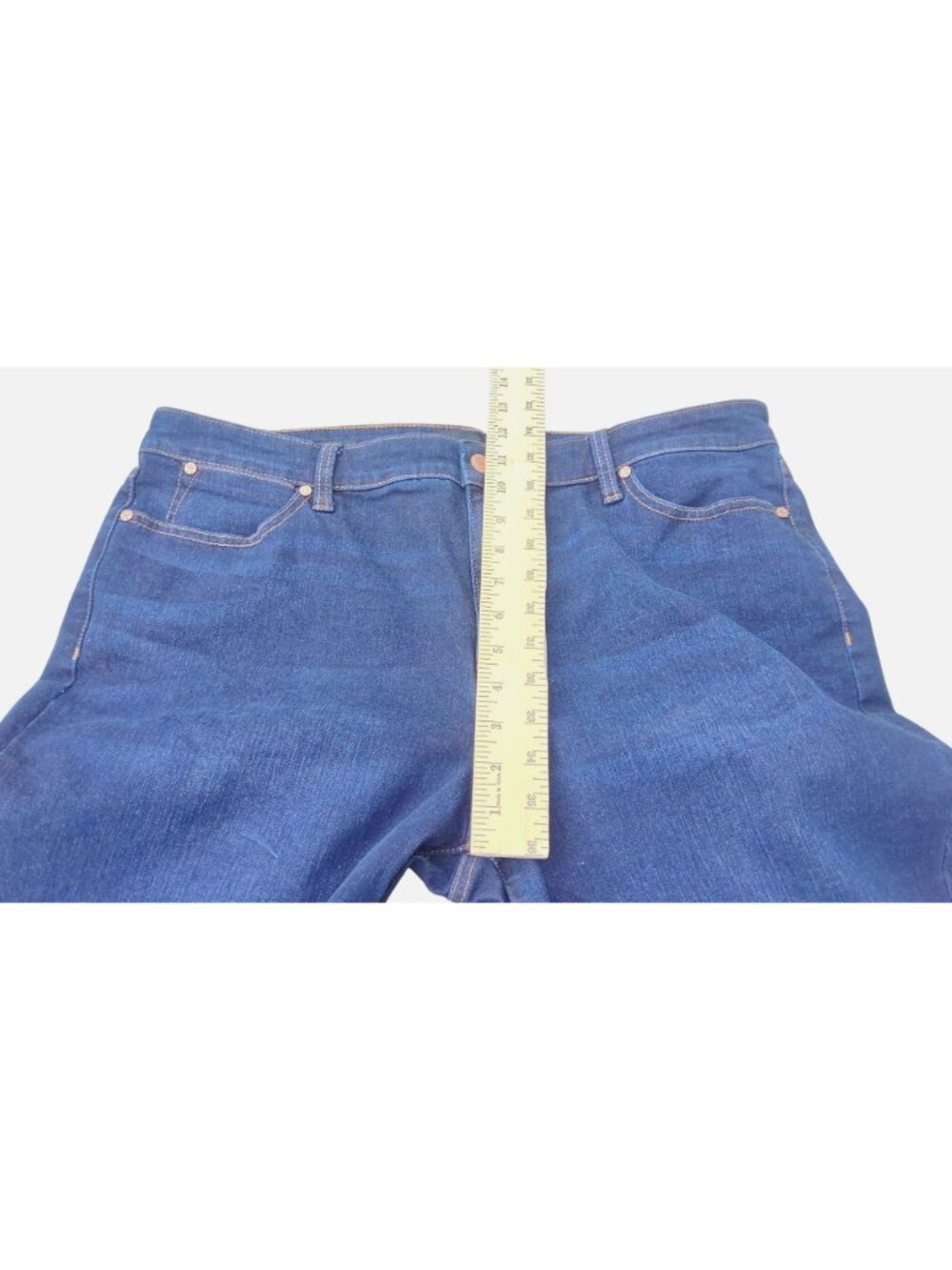 Talbots Women's Slim Ankle Jeans Size 16 Classic Fit Dark Wash Cotton Blend - Picture 9 of 11